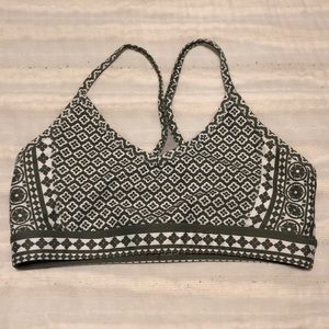 Olive Vinyasa Flow Sports Bra